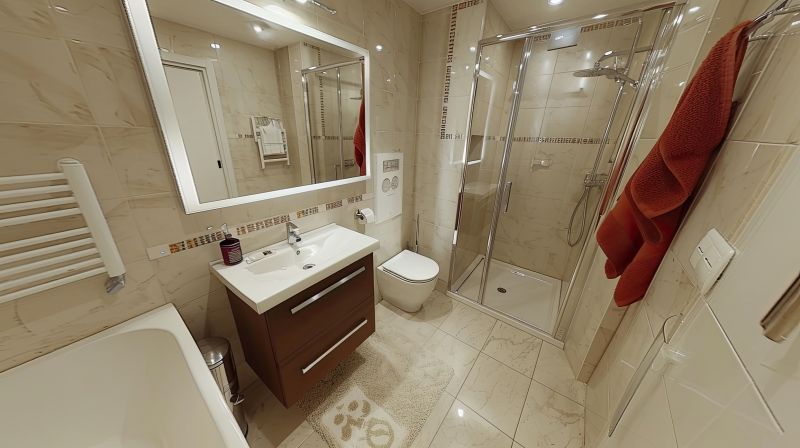 Finished Bathroom with Elegant Design